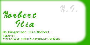 norbert ilia business card